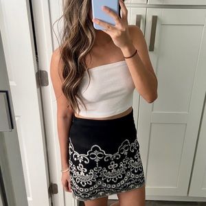 FAUX SUEDE SKIRT
